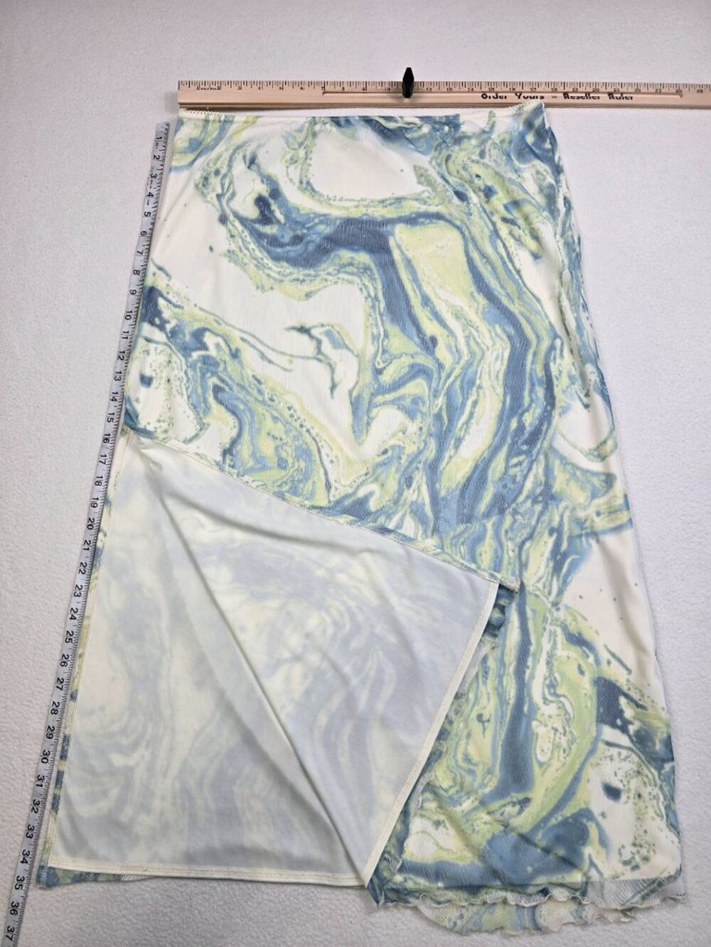 Urban Outfitters XXL Marble Print Y2K Skirt Elastic Waist Grunge Fairy